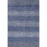 5' X 8' Blue And Sky Blue Striped Washable Area Rug With UV Protection