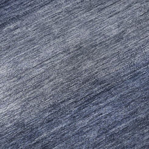 5' X 8' Blue And Sky Blue Striped Washable Area Rug With UV Protection