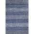 5' X 8' Blue And Sky Blue Striped Washable Area Rug With UV Protection
