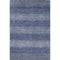 8' X 10' Blue And Sky Blue Striped Washable Area Rug With UV Protection