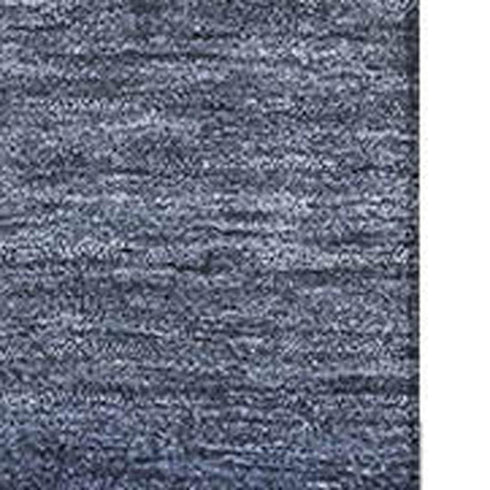 8' X 10' Blue And Sky Blue Striped Washable Area Rug With UV Protection