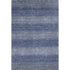 9' X 12' Blue And Sky Blue Striped Washable Area Rug With UV Protection
