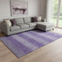 8' X 10' Purple And Lavender Striped Washable Area Rug With UV Protection