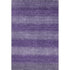 8' X 10' Purple And Lavender Striped Washable Area Rug With UV Protection