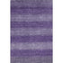 8' X 10' Purple And Lavender Striped Washable Area Rug With UV Protection