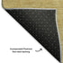 5' X 8' Wheat And Gold Striped Washable Area Rug With UV Protection