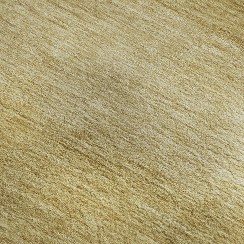 5' X 8' Wheat And Gold Striped Washable Area Rug With UV Protection