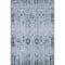 5' X 8' Blue Green And Charcoal Oriental Washable Area Rug With UV Protection