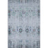 5' X 8' Blue Green And Charcoal Oriental Washable Area Rug With UV Protection