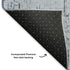 5' X 8' Blue Green And Charcoal Oriental Washable Area Rug With UV Protection