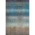 5' X 8' Blue Copper And Gray Striped Washable Area Rug With UV Protection