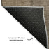 5' X 8' Blue Copper And Gray Striped Washable Area Rug With UV Protection