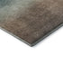 5' X 8' Blue Copper And Gray Striped Washable Area Rug With UV Protection