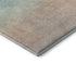 8' Sky Blue Peach And Lilac Striped Washable Round Rug With UV Protection