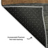 5' X 8' Blue Rust And Gold Striped Washable Area Rug With UV Protection