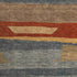 5' X 8' Blue Rust And Gold Striped Washable Area Rug With UV Protection