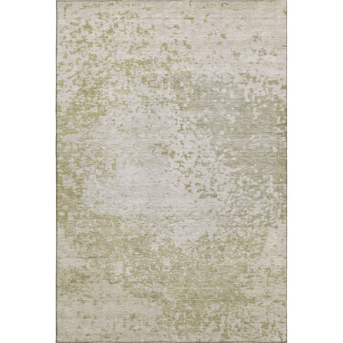 8' X 10' Beige And Ivory Abstract Washable Area Rug With UV Protection
