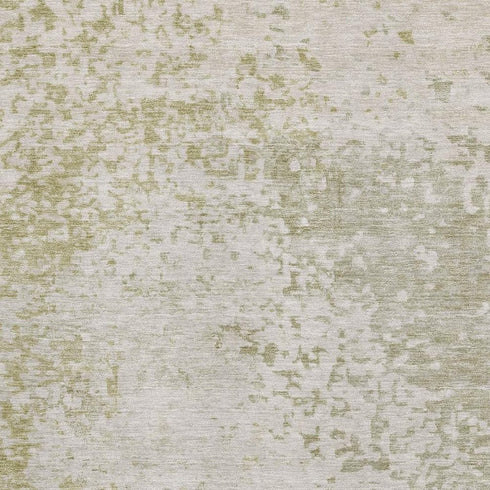 8' X 10' Beige And Ivory Abstract Washable Area Rug With UV Protection