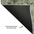 5' X 8' Blue Green And Beige Abstract Washable Area Rug With UV Protection