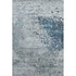 8' X 10' Denim Blue Gray And Sky Blue Abstract Washable Area Rug With UV Protection