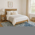 8' X 10' Denim Blue Gray And Sky Blue Abstract Washable Area Rug With UV Protection