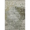 5' X 8' Graphite Green And Ivory Abstract Washable Area Rug With UV Protection