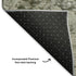 5' X 8' Graphite Green And Ivory Abstract Washable Area Rug With UV Protection