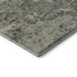 5' X 8' Graphite Green And Ivory Abstract Washable Area Rug With UV Protection