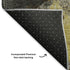 5' X 8' Brown Gray And Gold Abstract Washable Area Rug With UV Protection