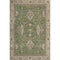 8' X 10' Artichoke Green And Beige Oriental Washable Area Rug With UV Protection