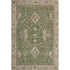 8' X 10' Artichoke Green And Beige Oriental Washable Area Rug With UV Protection
