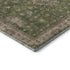 8' X 10' Artichoke Green And Beige Oriental Washable Area Rug With UV Protection