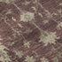 8' Burgundy And Beige Oriental Washable Round Rug With UV Protection