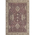 8' X 10' Burgundy And Beige Oriental Washable Area Rug With UV Protection