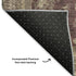 8' X 10' Burgundy And Beige Oriental Washable Area Rug With UV Protection