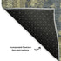 5' X 8' Blue And Olive Green Oriental Washable Area Rug With UV Protection