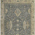 5' X 8' Gray And Beige Oriental Washable Area Rug With UV Protection