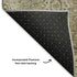 9' X 12' Brown And Beige Oriental Washable Area Rug With UV Protection