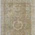 9' X 12' Brown And Beige Oriental Washable Area Rug With UV Protection