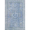 5' X 8' Blue And Gray Oriental Washable Area Rug With UV Protection