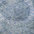 5' X 8' Blue And Gray Oriental Washable Area Rug With UV Protection