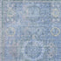 5' X 8' Blue And Gray Oriental Washable Area Rug With UV Protection