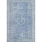 8' X 10' Blue And Gray Oriental Washable Area Rug With UV Protection