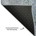 8' X 10' Blue And Gray Oriental Washable Area Rug With UV Protection
