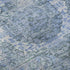 8' X 10' Blue And Gray Oriental Washable Area Rug With UV Protection