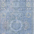 8' X 10' Blue And Gray Oriental Washable Area Rug With UV Protection