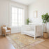 9' X 12' Gold And Beige Oriental Washable Area Rug With UV Protection
