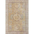 9' X 12' Gold And Beige Oriental Washable Area Rug With UV Protection