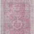 8' X 10' Pink And Gray Oriental Washable Area Rug With UV Protection