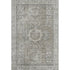 8' X 10' Pewter And Silver Oriental Washable Area Rug With UV Protection